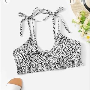 polka dot bikini top